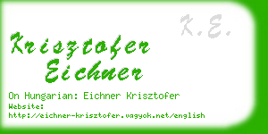 krisztofer eichner business card